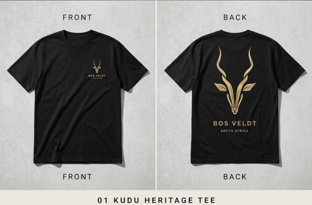 BOS VELDt Kudu Heritage Tee | Premium South African Outdoor Apparel